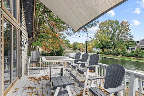 Just off the Living Area is a Canal-Front Balcony!