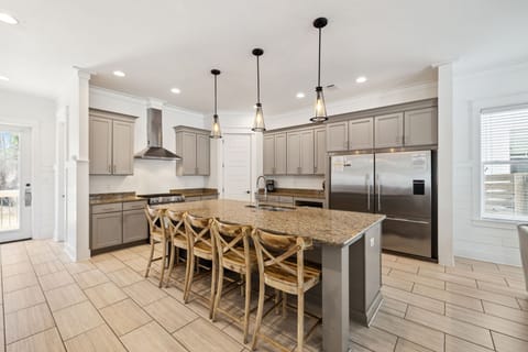 Large Chef's Kitchen with TWO full size refrigerators & dedicated ice maker