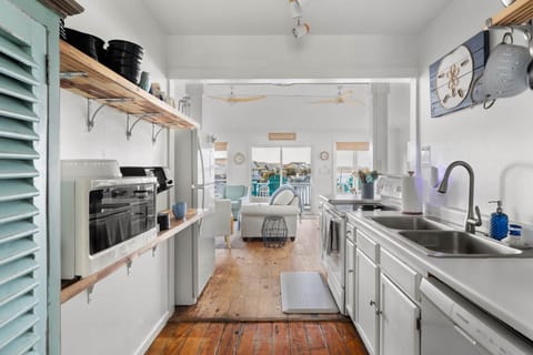 Cook while you take in those sunsets looking out at canal