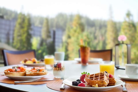 Enjoy daily exceptional breakfast at Cascades Restaurant