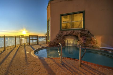 Indoor / Outdoor Community Spa Sunset Views
