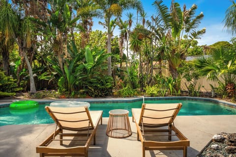 Welcome to your private tropical pool retreat.