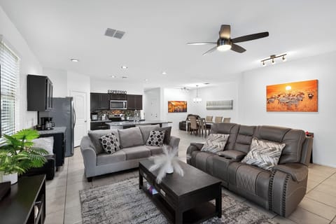 Open-concept living area perfect for relaxing after adventures