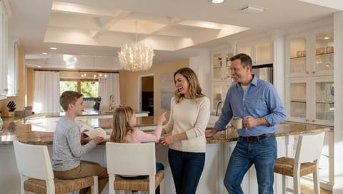 If you love food, this kitchen is your playground. From early-morning coffee rituals to late-night snack raids, everything tastes better in vacation mode.