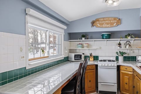 A bright, open kitchen perfect for cooking and gathering.