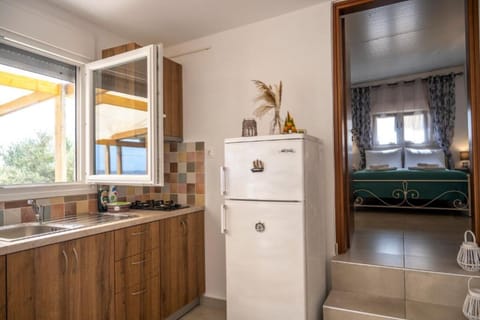 Well equipped kitchen with direct access to the terrace