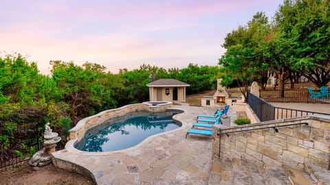 Relax beneath open skies with a private pool, plush seating, and unforgettable scenery.