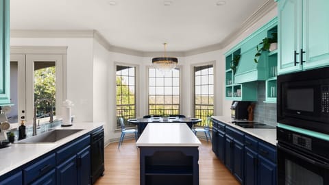 A modern masterpiece, this kitchen is as functional as it is beautiful.