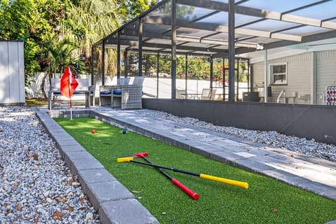 Practice your short game on the private mini putting green, fun for all ages.