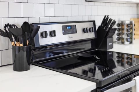 Stove included for convenient cooking.