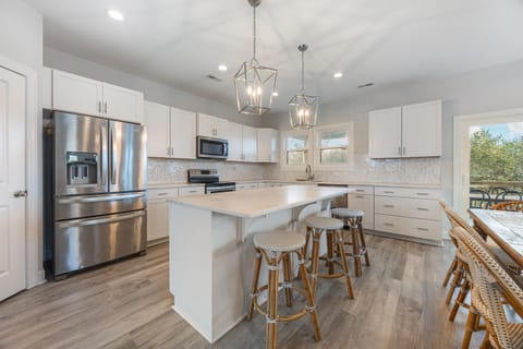 Perfect spot for quick meals, snacks, or morning coffee