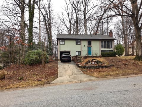 House Front. You can park inside garage, on the driveway, or on the street.
