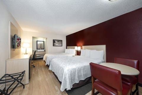 Relax with in-room TV and open space to unpack easily.