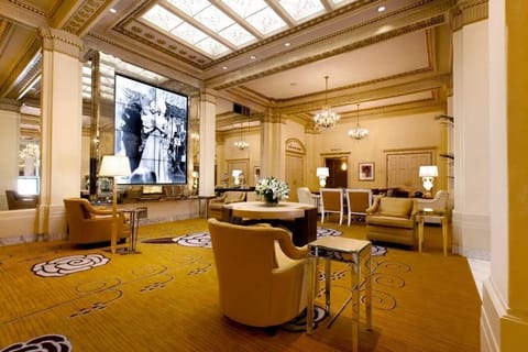Our elegant lobby features comfortable seating and stunning artwork, providing a perfect blend of style and relaxation.