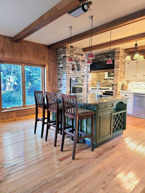 Kitchen Island with Bar Stools