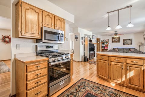 Kitchen View to Living Room