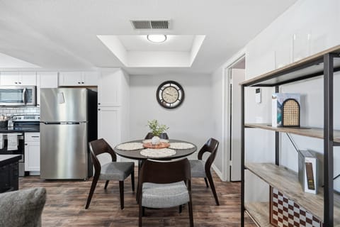 Cozy dining nook perfect for shared meals, conversation, and relaxing moments together.