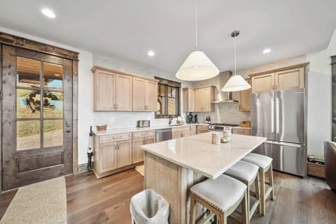 Sleek Kitchen with Island Seating