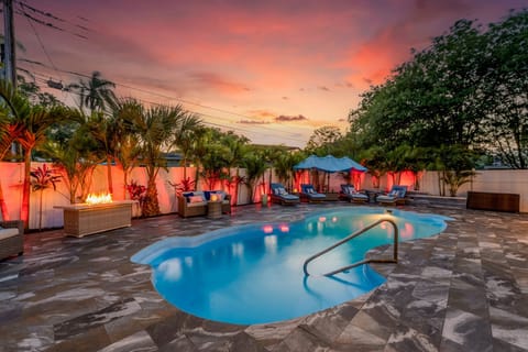 Stunning backyard Oasis at sunset!