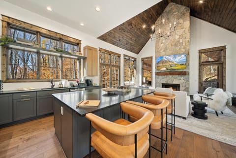 Granite Kitchen Island with Seating