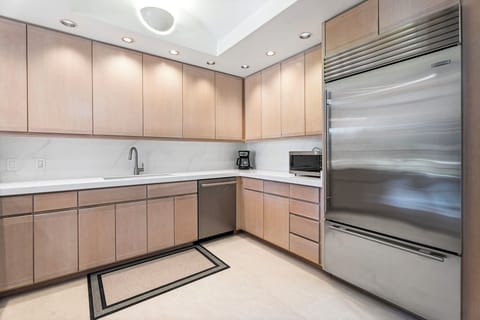 Modern stainless-steel appliances