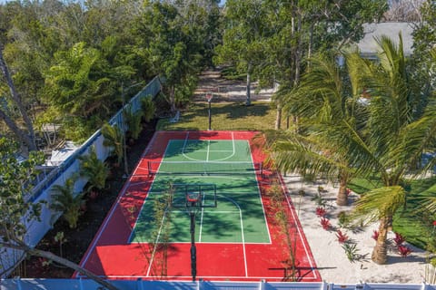 Outdoor Sports Haven: Challenge friends on the stunning private basketball court under palm trees!