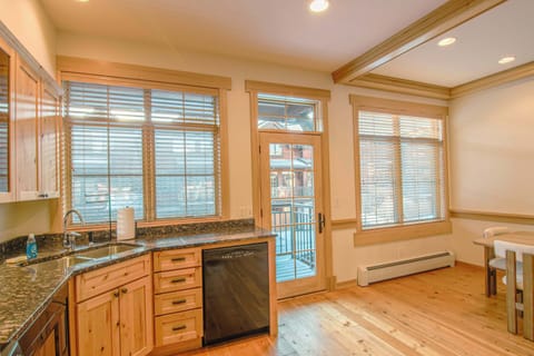 Kitchen: Keurig, cooking utensils, tableware