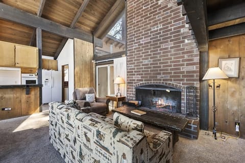 Cozy and Welcoming Wood Burning Fireplace