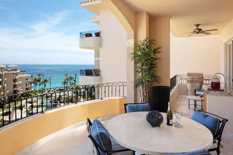 Oversized private terrace with panoramic Sea of Cortez views, outdoor dining, an