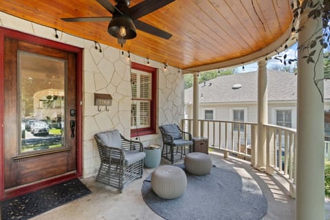Enjoy coffee on the front porch!