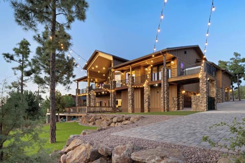 Your private mountain retreat welcomes you with stunning views and inviting outdoor spaces.