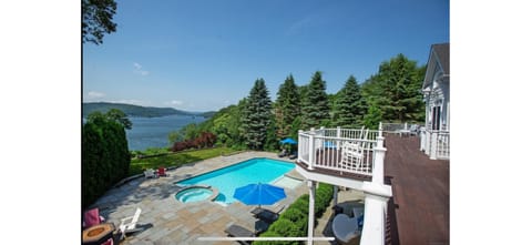 View from main floor balcony