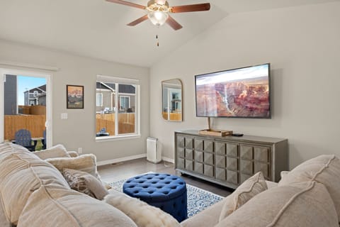 Living Room with 65 inch Smart TV