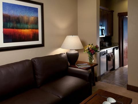 Living room and kitchenette 