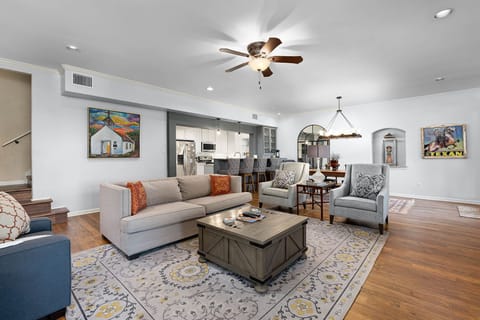 Modern comfort with plenty of space to relax.