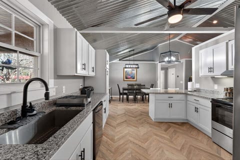 Indoors, Kitchen, Sink, Appliance, Ceiling Fan