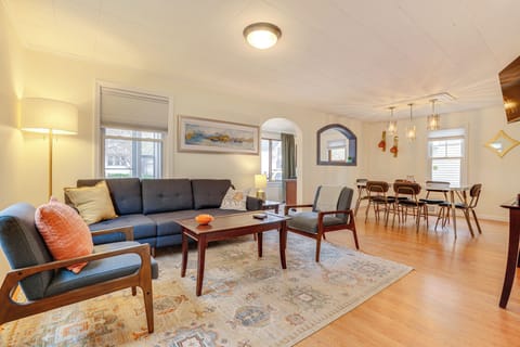 This open floor living space is great for coming together with the whole group.