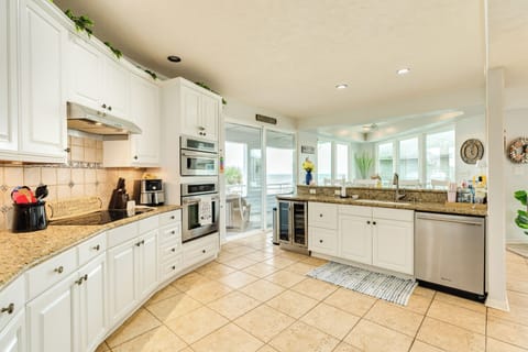 Stainless steel appliances and plenty of counter space