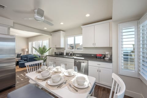 Unit 1 - Dining & Kitchen w/ table seating for 6 & basic cooking essential