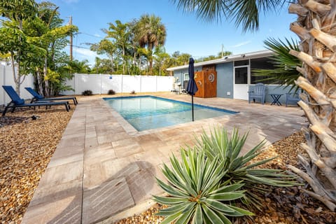 Enjoy the Backyard Pool with a Sun Shelf