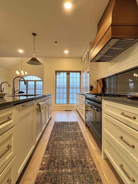 Kitchen had built in refrigerator and freezer as well as plenty of pantry space