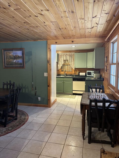 Full kitchen with modern appliances, perfect for cooking after a day of exploring nature