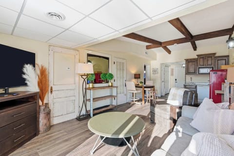 Curl up in Unit A’s inviting living room & stream your favorites on the smart TV​