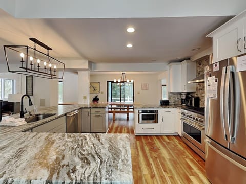 Full Kitchen with Stainless Steel Appliances