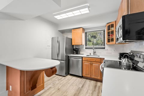 Open kitchen with all the necessities for a gourmet cooked meal