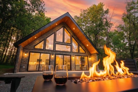 Sit by the fire with breathtaking views.