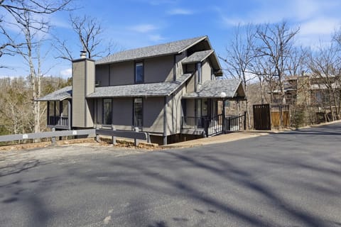 Exterior | Modern Cabin | Covered Deck & Entry