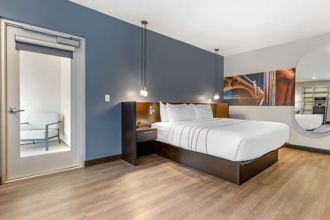 Bedroom. Interior and views may vary based on location and availability