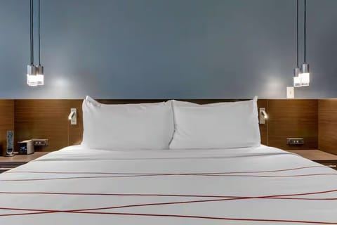 Bedroom. Interior and views may vary based on location and availability