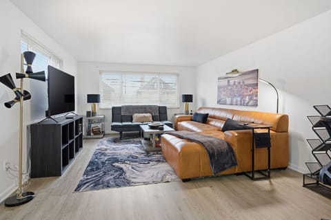 Living room with large sofa